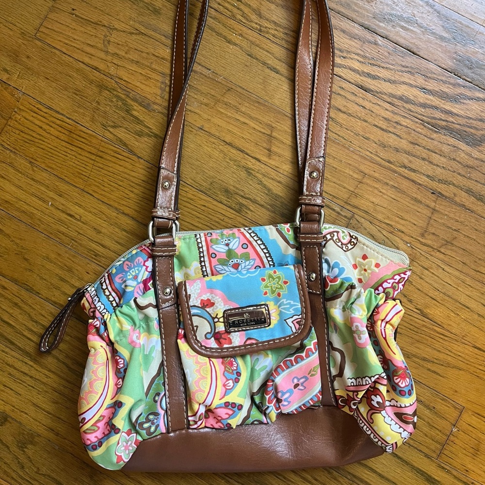 Multi color paisley Rosetti New York mini purse